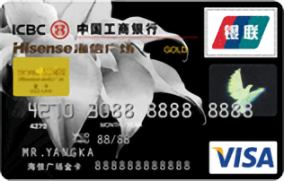 工商銀行牡丹海信廣場(chǎng)信用卡 金卡(VISA)